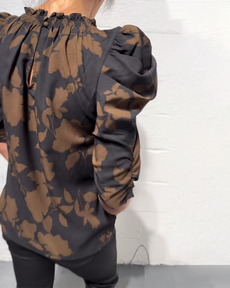 Laluna® | Blouse Pompmouw Ruche